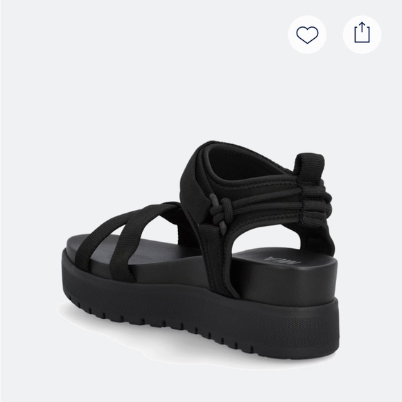 NWOT MIA Black Platform Sandals - Picture 4 of 9